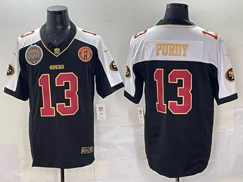 Men 2025 Nike San Francisco 49ers #13 Purdy Black Limited NFL Jersey style 0071->san francisco 49ers->NFL Jersey